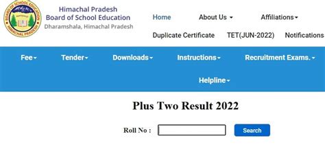 hpbose.org 12th Result 2022 (Link OUT) Plus Two By Roll .